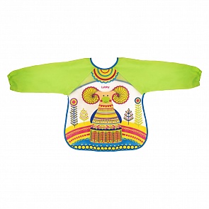 Фартук нагрудный с рукавами Русские мотивы, от 12 мес, eva (Lubby, 20769/96/12)